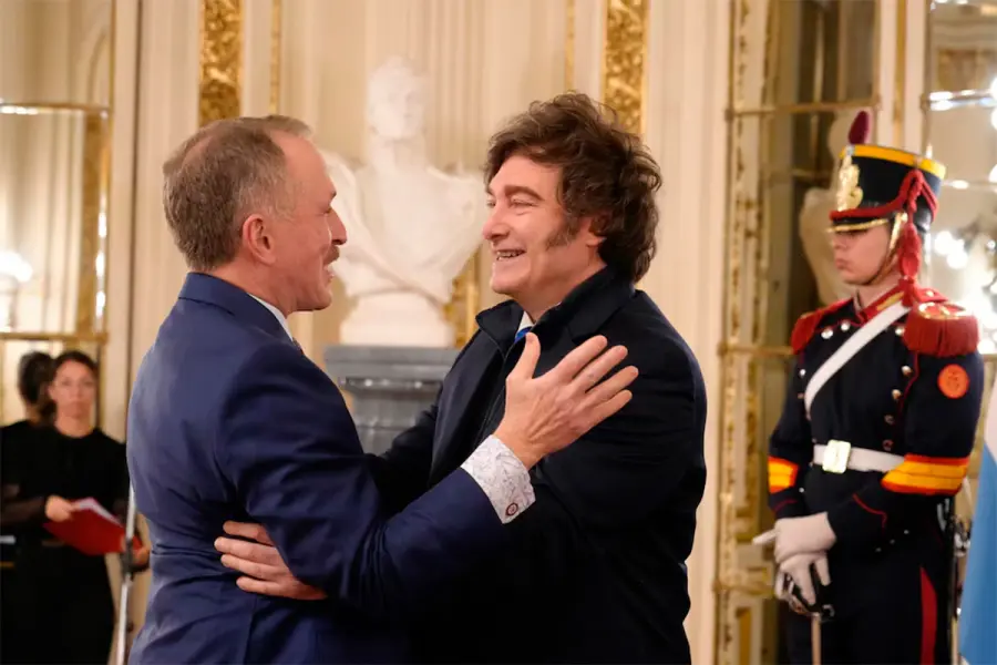 Peter Lamelas y Javier Milei