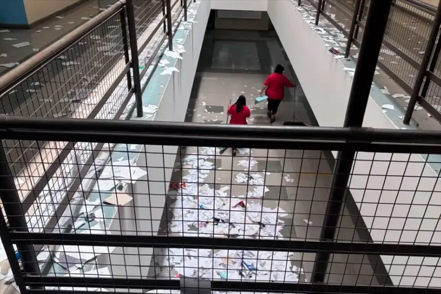 Rompieron carpetas y trabajos de estudiantes universitarios. Los tendr&aacute;n que pagar. (Uno Mendoza).