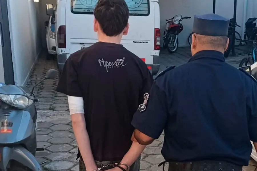 El joven detenido.