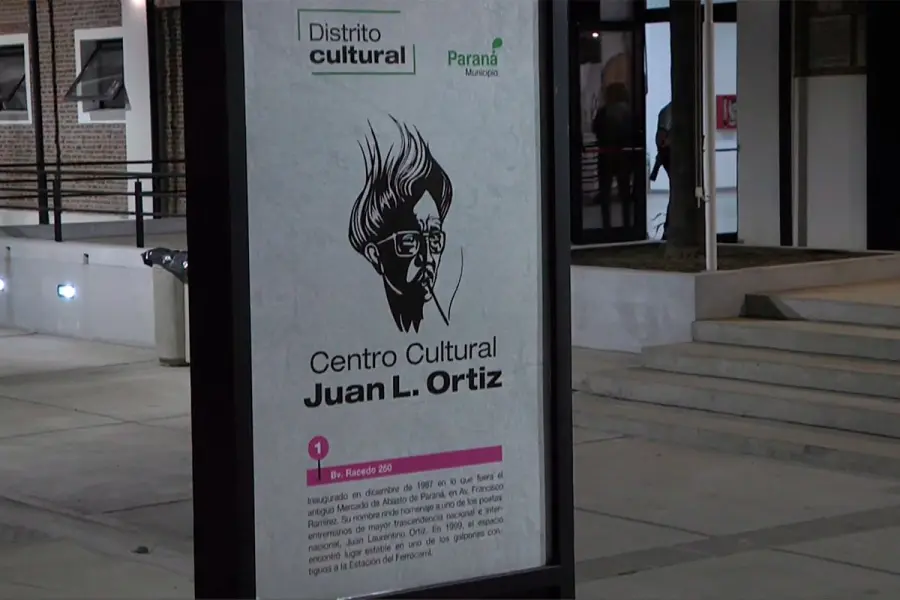 El renovado centro cultural "Juan L. Ortiz"