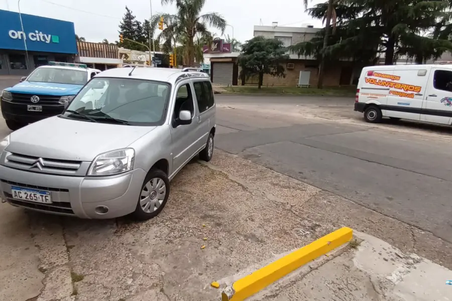 La zona del accidente. Foto: Bomberos Voluntarios de Paran&aacute;.