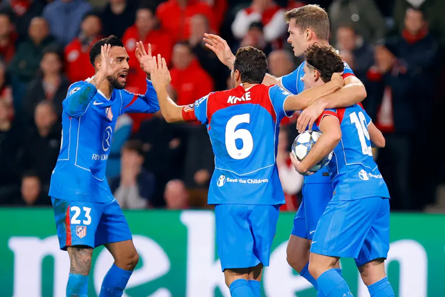 El exjugador de River fue clave en la elaboraci&oacute;n de otro gol. Foto: Prensa Atl&eacute;tico de Madrid.