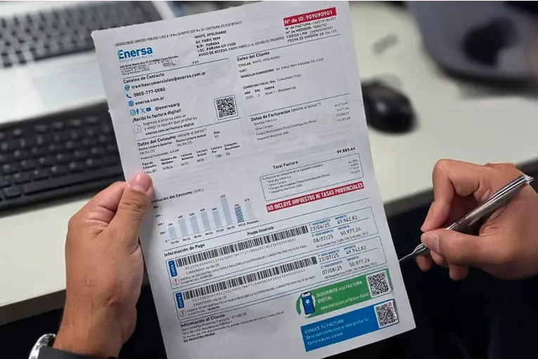 El Gobierno provincial redujo los topes de tasas que se cobran en las facturas del servicio eléctrico