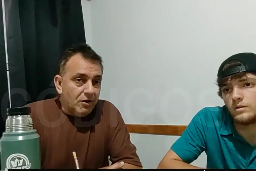 Padre e hijo dialogaron con Mauricio Antematten sobre el caso. Foto: C&oacute;digos.