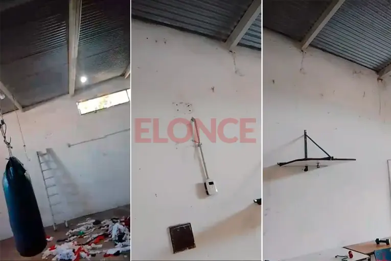 Robaron en escuela de boxeo de un club de Paraná y provocaron importantes destrozos