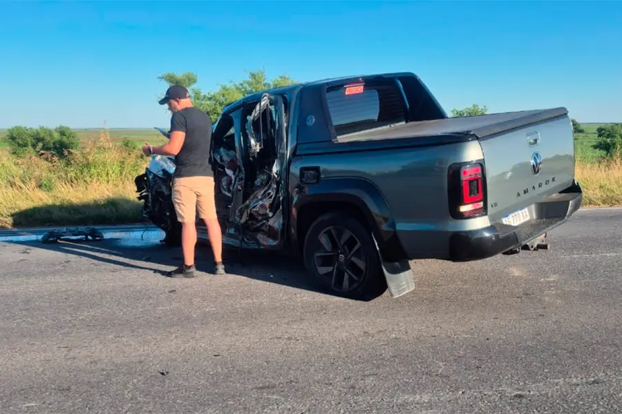 Fuerte choque en Puente Victoria - Rosario
