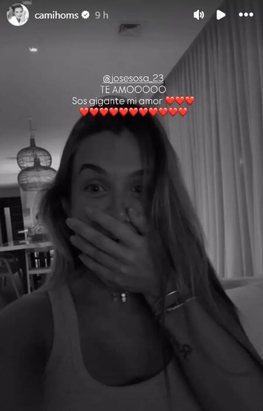 Cami Homs emocionada por el t&iacute;tulo de Estudiantes