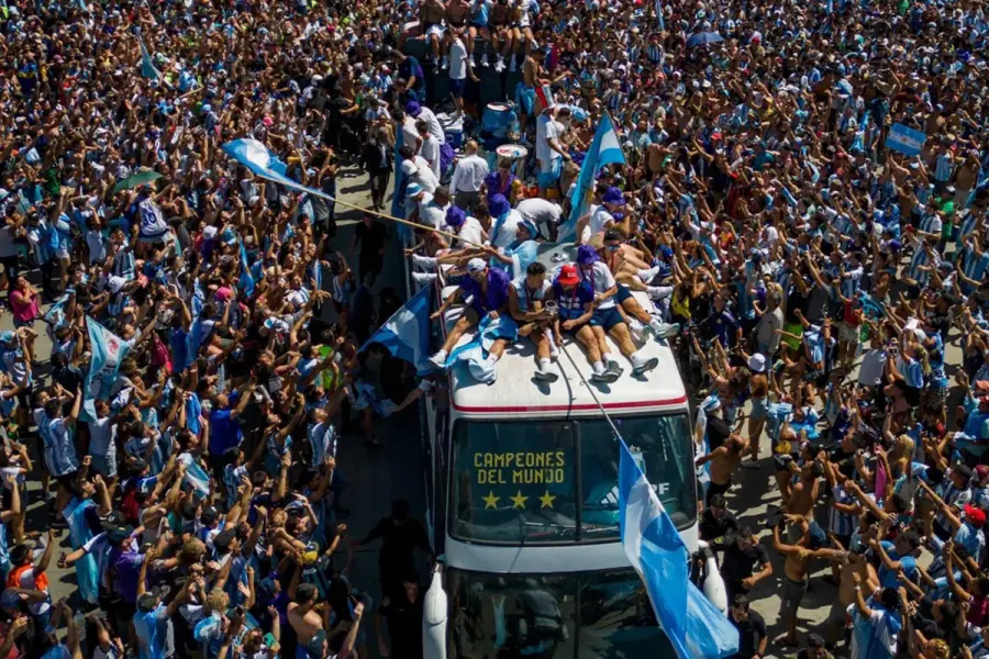 As&iacute; fueron los festejos del t&iacute;tulo.