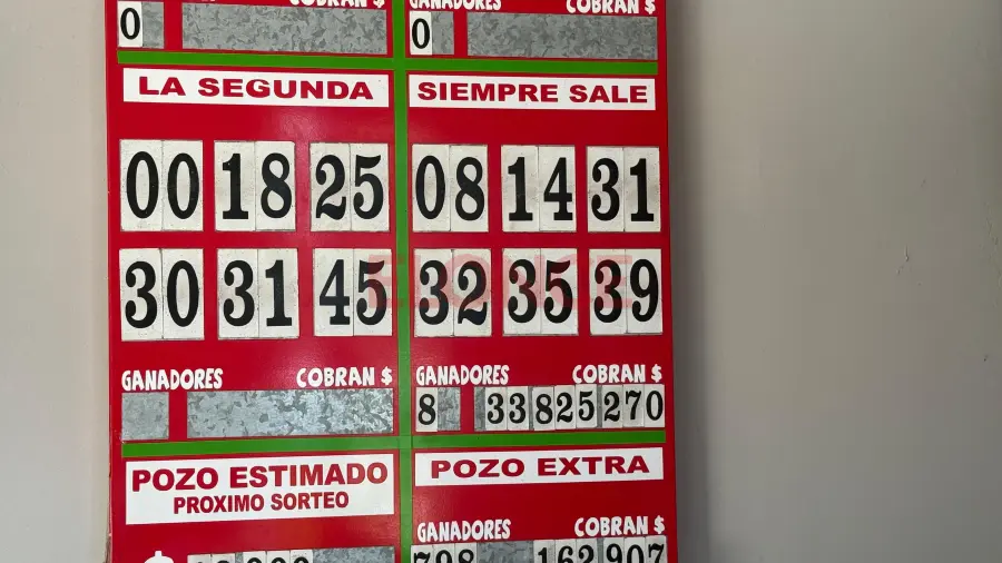 Los n&uacute;meros afortunados del Siempre Sale. Foto: Elonce.