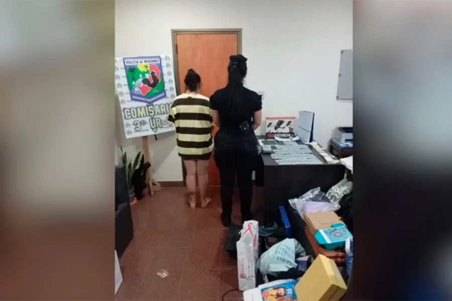 Empleada infiel, detenida (foto Misiones online)