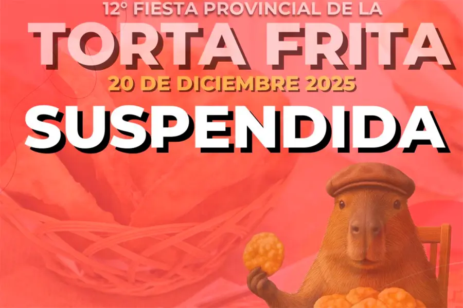 Reprogramaron la Fiesta Provincial de la Torta Frita por condiciones clim&aacute;ticas