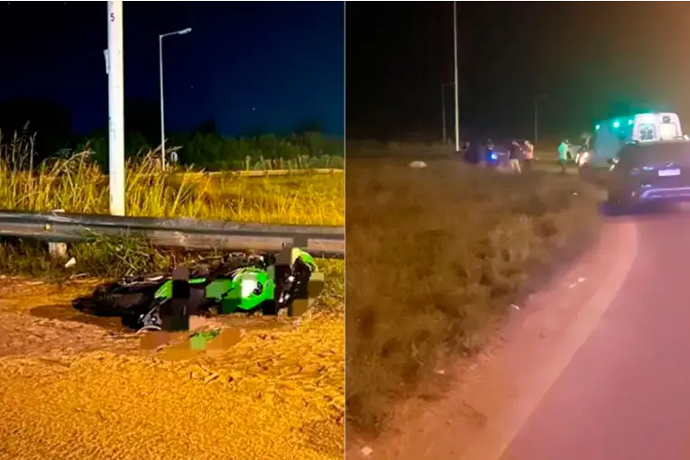 Confirmaron la identidad del motociclista que murió tras chocar contra un guardarrail