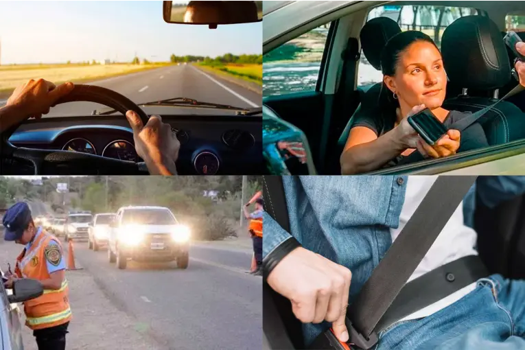 Documentación, medidas de seguridad y evitar distracciones: consejos para circular en ruta de manera segura