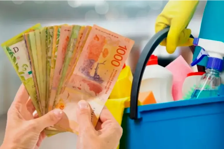 Cuánto cobrará una empleada doméstica por hora y por mes en enero de 2026