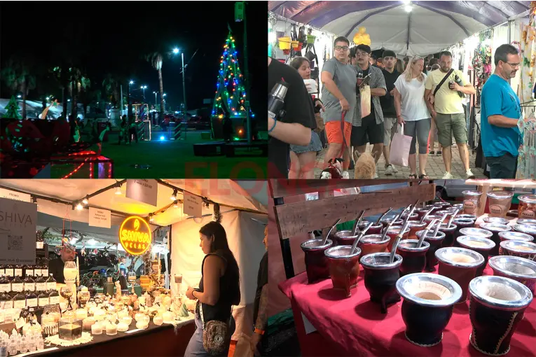 El Paseo Navideño y la feria en Plaza de las Colectividades, un punto de encuentro para familias en Paraná