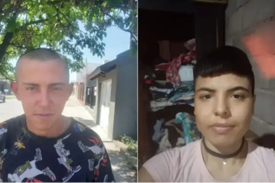 Las dos personas detenidas. Foto: TN.