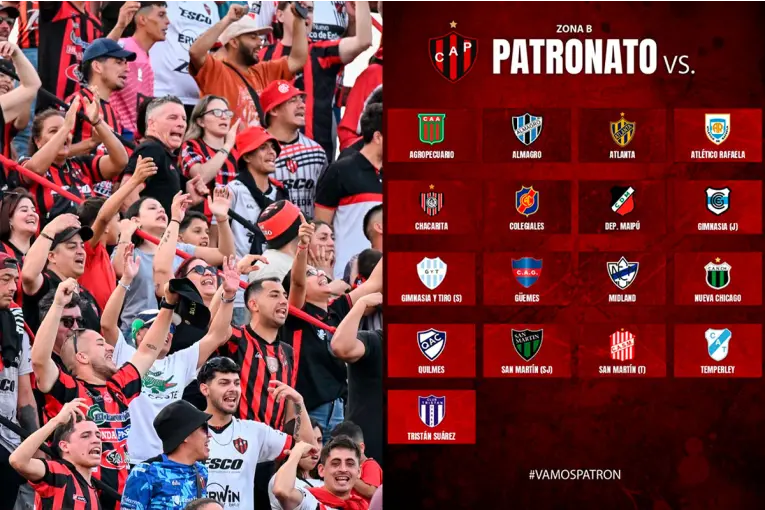 Patronato ya conoce a sus rivales de la Primera Nacional 2026: Así quedaron las zonas