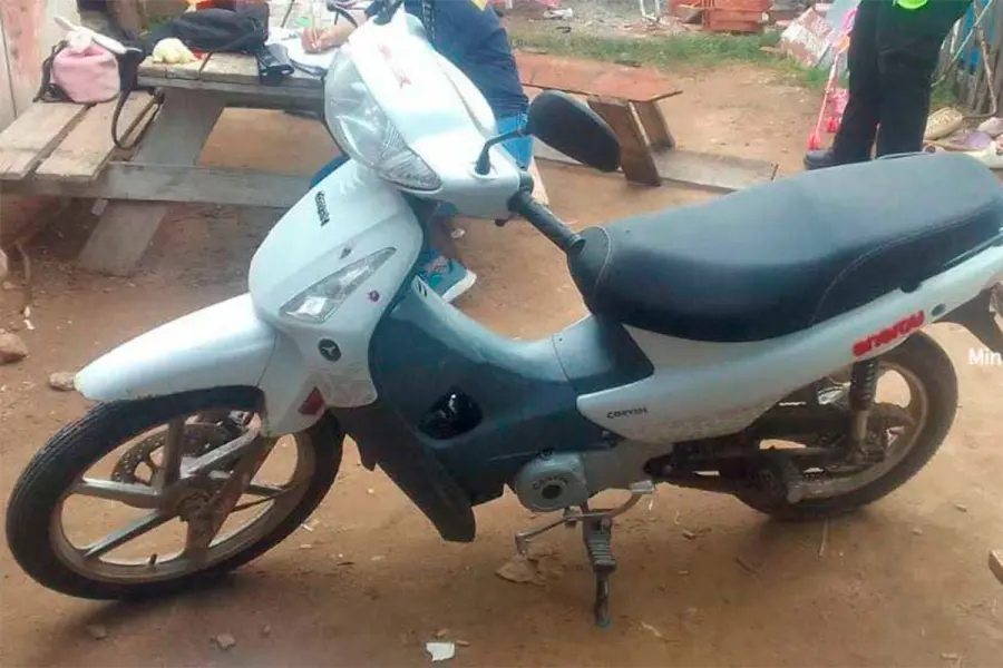 La moto que secuestraron en el marco de la investigaci&oacute;n por el crimen