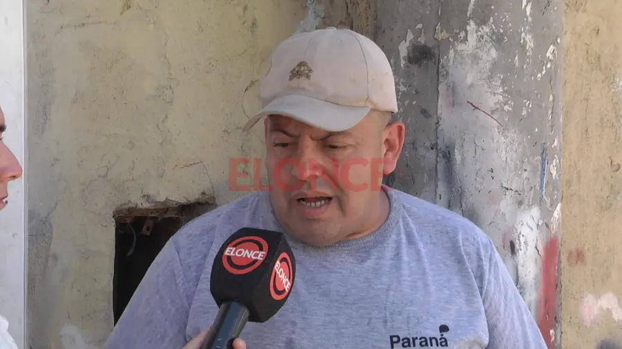 Lucas Garc&iacute;a, de Defensa Civil, detall&oacute; los trabajos en la zona. Foto: Elonce.