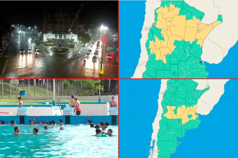 Sigue vigente alerta por tormentas y calor extremo para Entre Ríos: el detalle por departamento