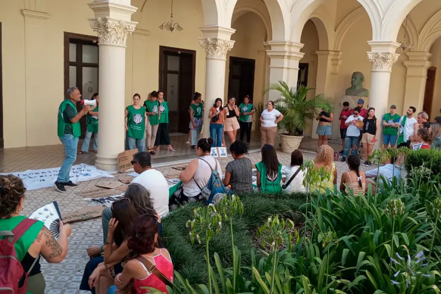 Asambleas de ATE en Casa de Gobierno (foto archivo Elonce)
