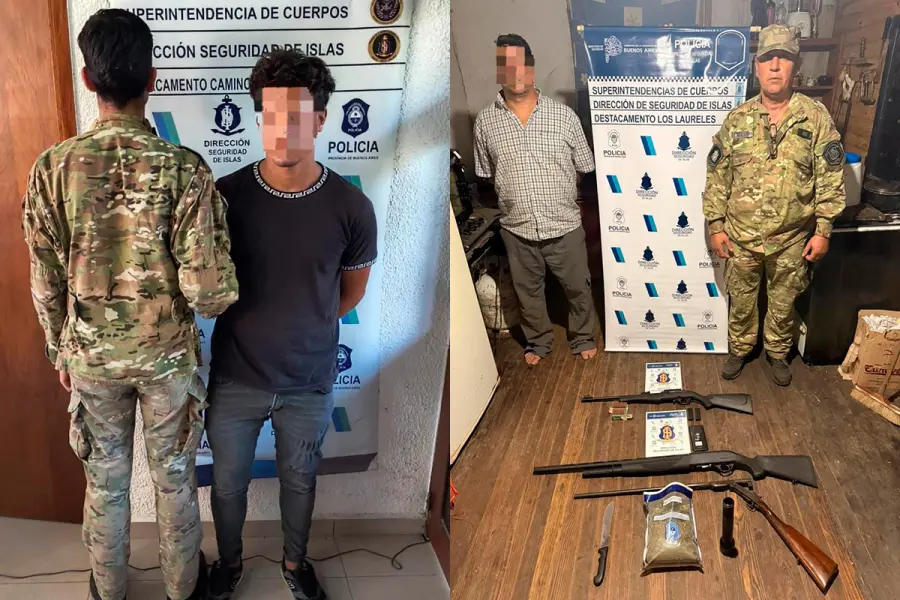 Detuvieron a tres sospechosos por el crimen de un turista (foto Polic&iacute;a de Entre R&iacute;os)