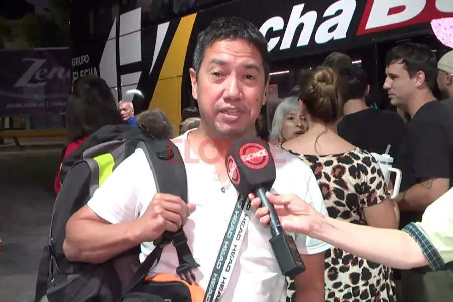 El hombre lleg&oacute; de Claypole a pasar las fiestas con su familia. Foto: Elonce.