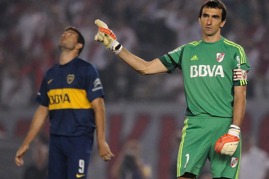 Barovero es recordado por taparle el penal a Gigliotti. Foto: Agencia NA.