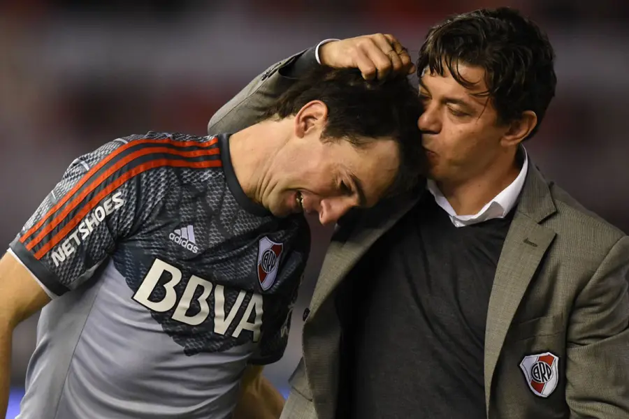 Marcelo Barovero y Gallardo tienen una relaci&oacute;n cercana. Foto: TN.