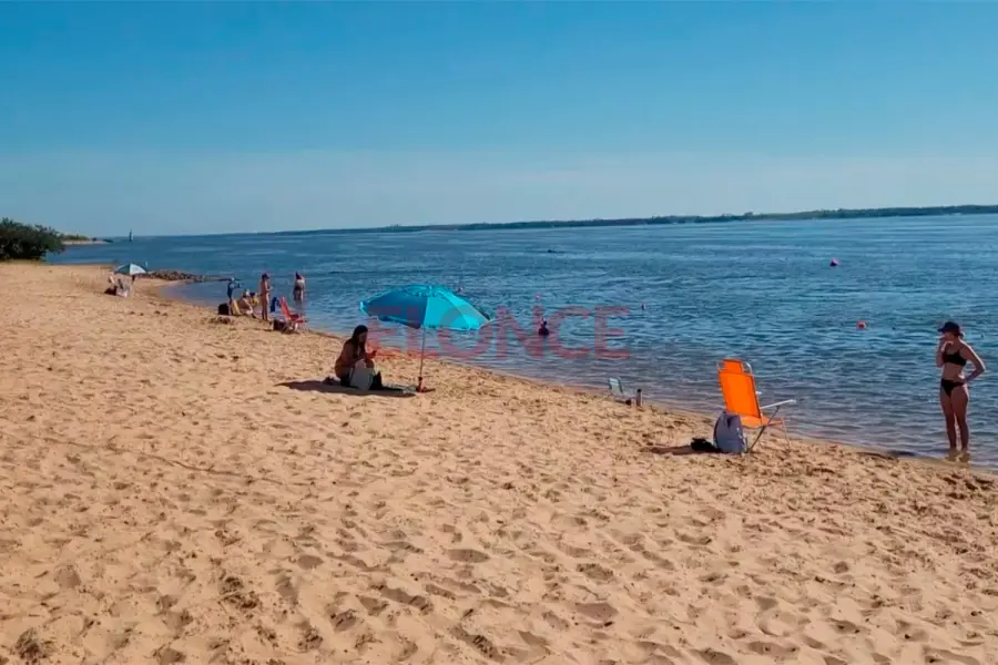 Playa de Concepci&oacute;n del Uruguay. Foto: Archivo Elonce.