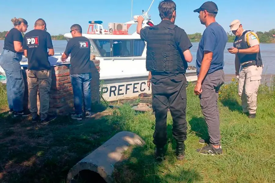 La Prefectura Naval Argentina particip&oacute; en el caso. Foto: Cadena 3.