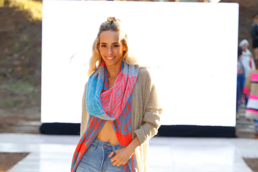 La entrerriana Silvina Scheffler, preocupada por su salud, en tiempos de modelaje. Foto: Teleshow.