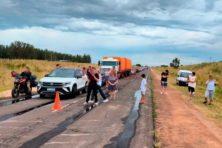 Tragedia vial en Ruta 136 (foto gentileza de Celso Bel)