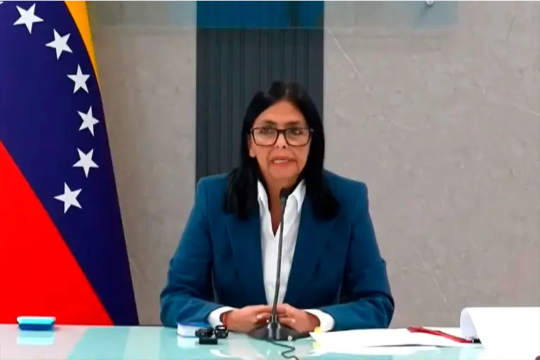 La vicepresidenta de Venezuela dijo que defenderán al país y afirmó: jamás volveremos a ser colonia