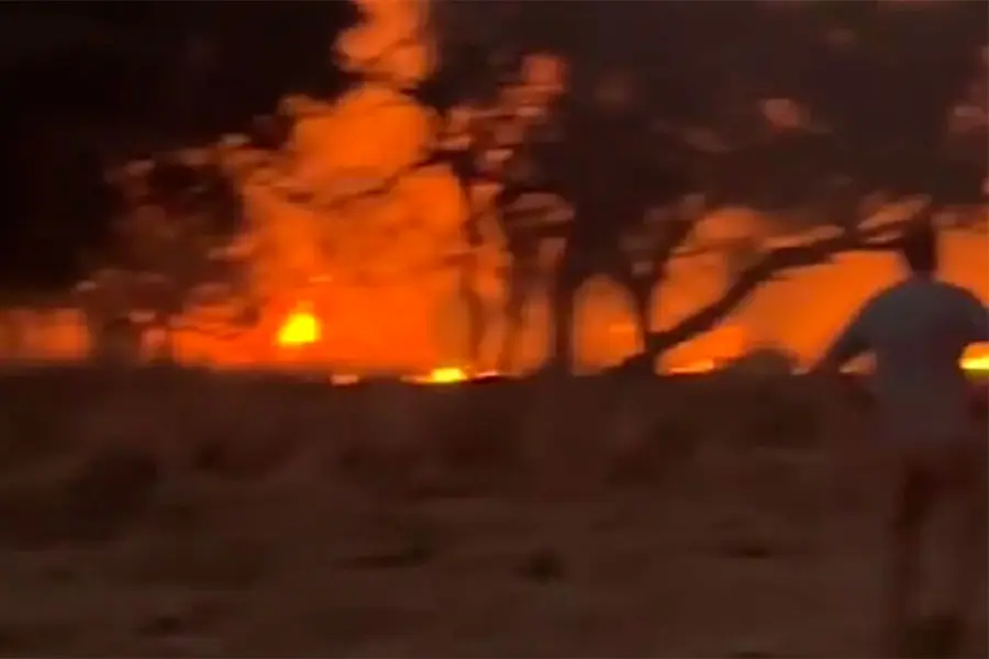 En tres horas, el fuego arras&oacute; casi 6.000 hect&aacute;reas de un campo