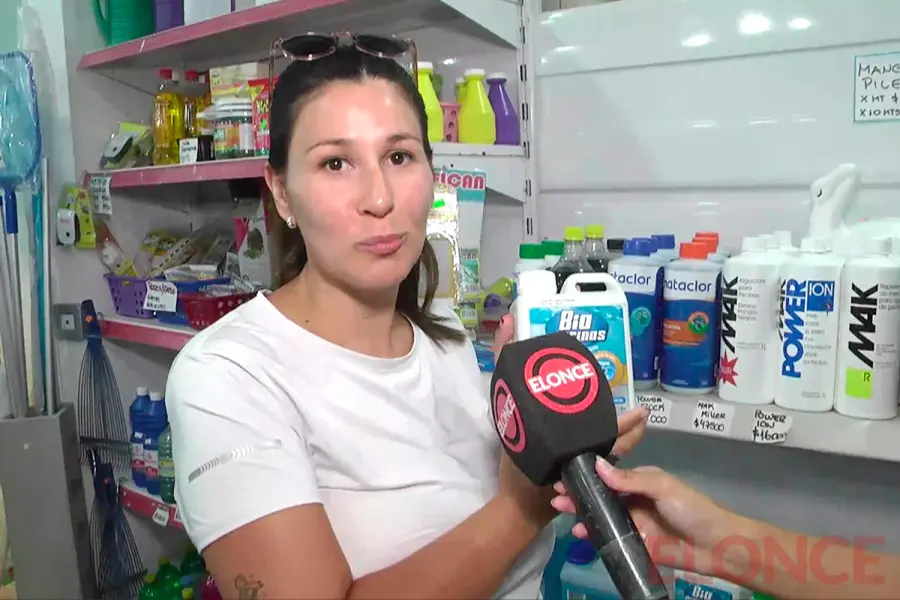 Julieta Mancini, propietaria del comercio QLS (foto Elonce)