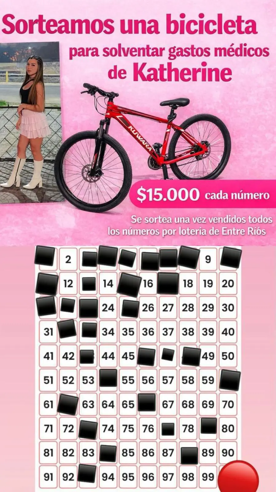 Rifa solidaria para Katherine Alva