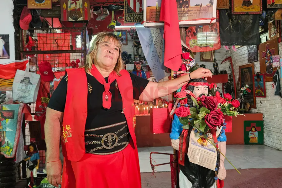 Encargada del santuario, Susana Lescano