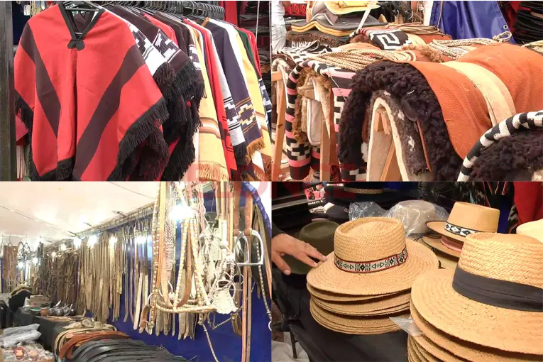 Los precios de la pilcha gaucha y de los caballos en los stands de Diamante