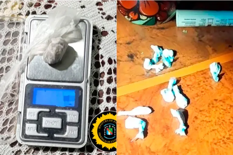 Vendían drogas en la zona de la costanera de Concordia y fueron detenidos