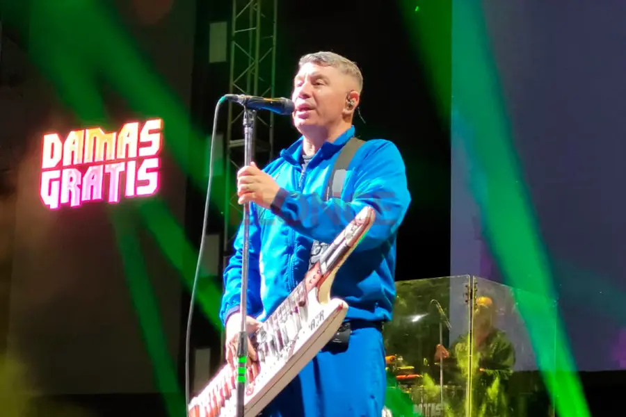 Pablo Lescano en el show. Foto: Elonce.