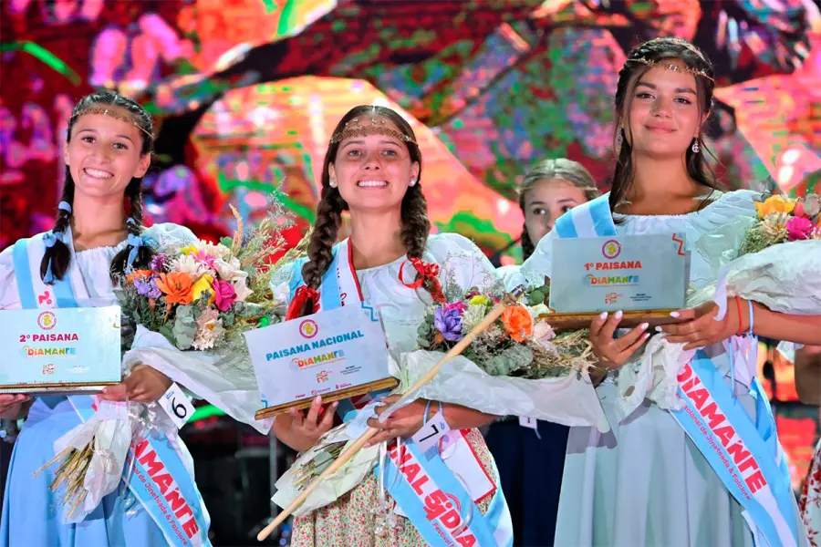 La paisana del Festival de Diamante (foto archivo)