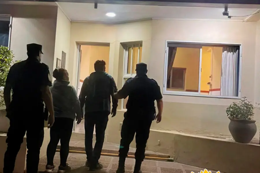Detenidos por intento de robo (foto Polic&iacute;a de Entre R&iacute;os)
