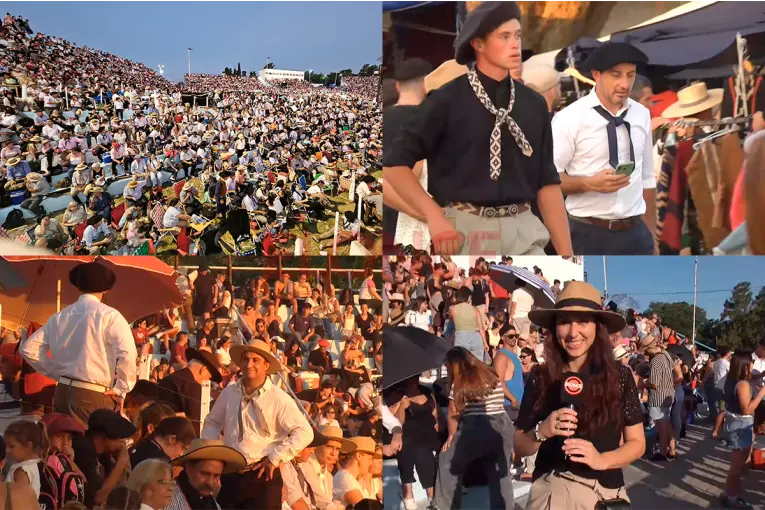 Se celebra la cuarta noche del Festival de Diamante: gran cantidad de público aguarda la actuación de Abel Pintos