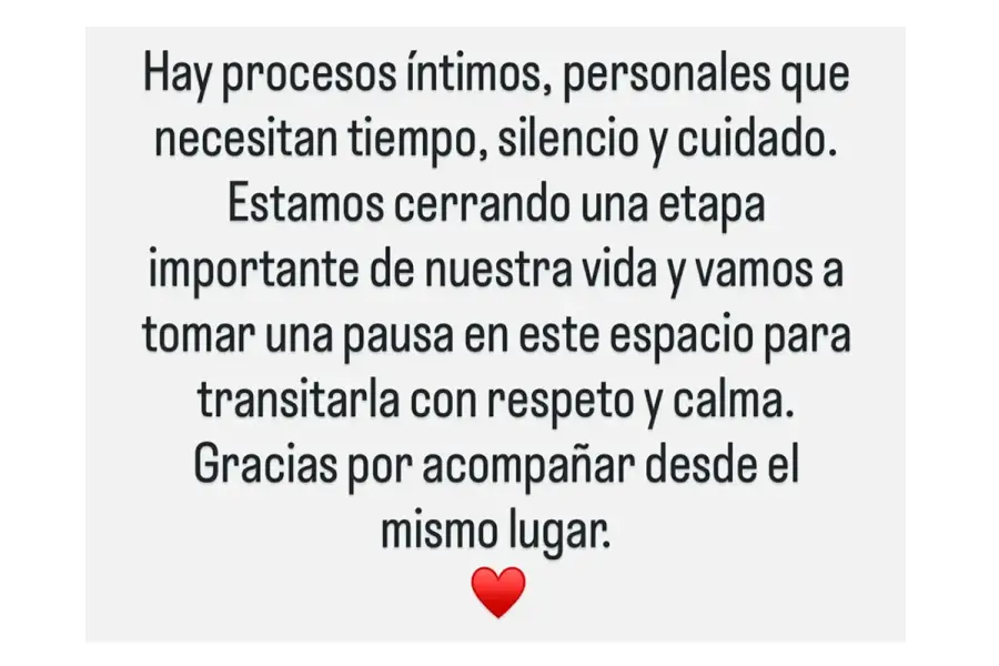 El mensaje de Juliana Awada sobre su separaci&oacute;n de Mauricio Macri. - Cr&eacute;ditos: Instagram/@juliana.awada