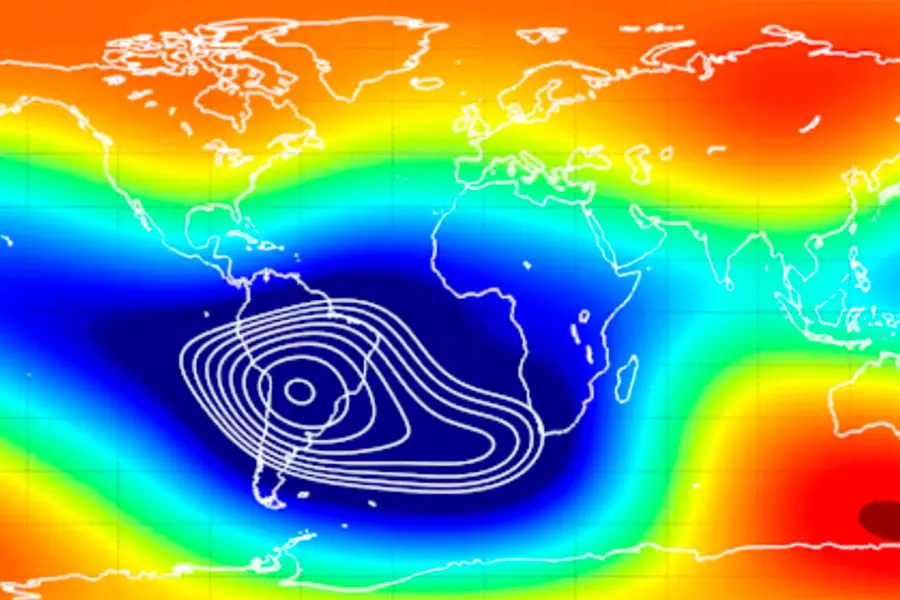 Nuevo desplazamiento del polo magn&eacute;tico de la Tierra