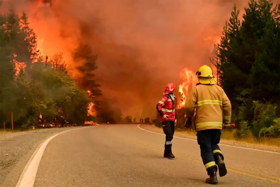 Incendios en la Patagonia