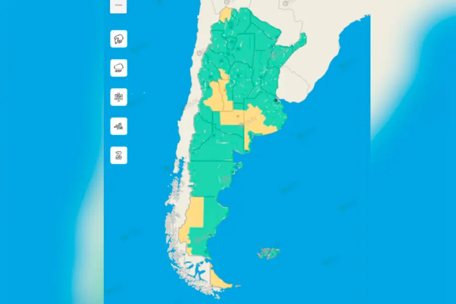 Alerta por tormentas