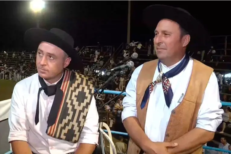 Los payadores del Festival de Diamante: 