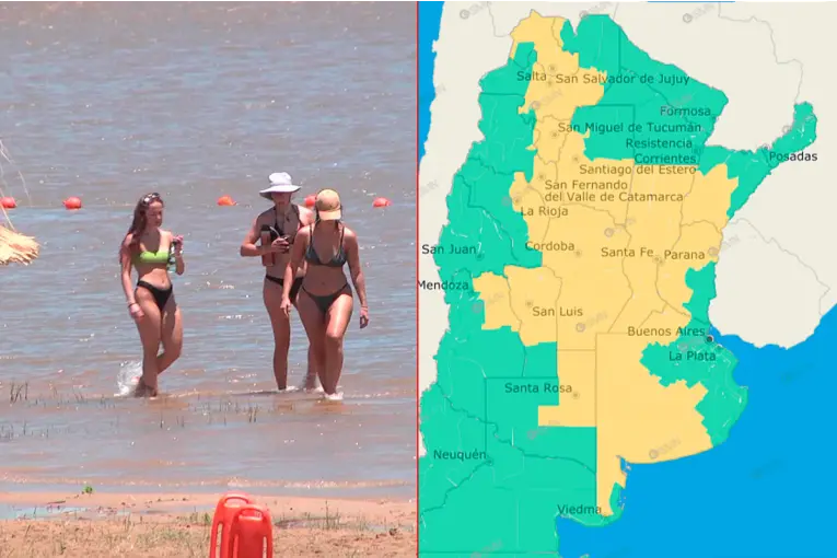 Tiempo: el calor sofocante llega a su pico y rige alerta por tormentas para Entre Ríos